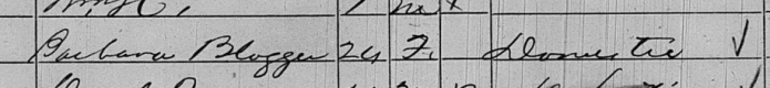 Barbara Blogger 1860 US census