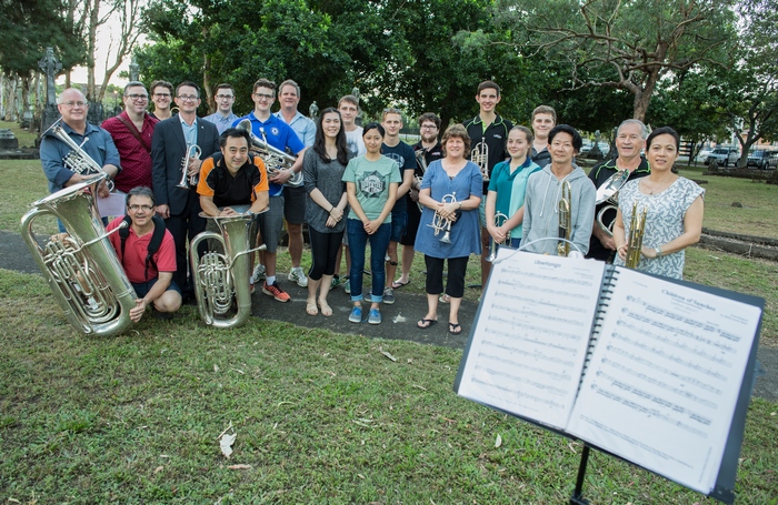 Cairns Brass at rehearsal