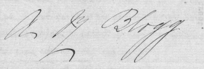 Mrs Blogg's signature in 1924 will on PROV