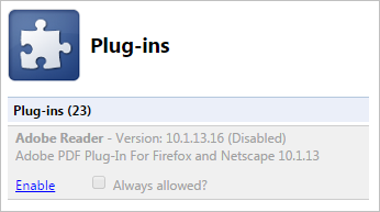 chrome plugin settings