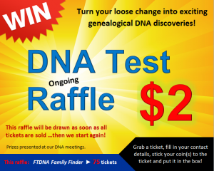 DNA test raffle CDFHS poster