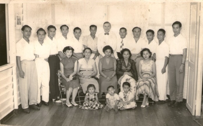 The whole group - Colleagues and friends in Semporna, North Borneo